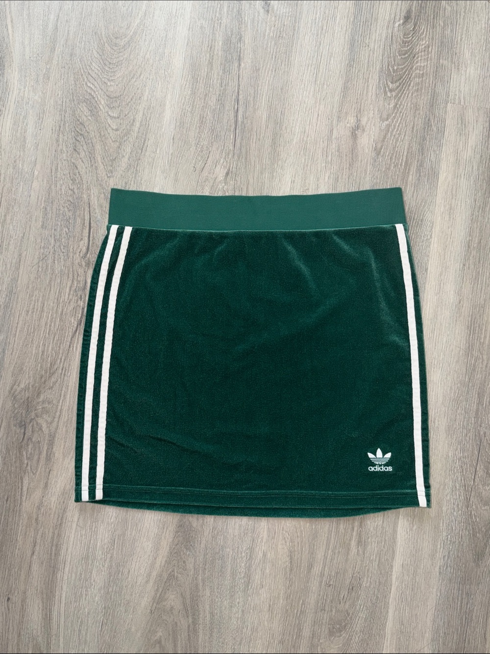 Adidas 3 Stripe Green Skirt